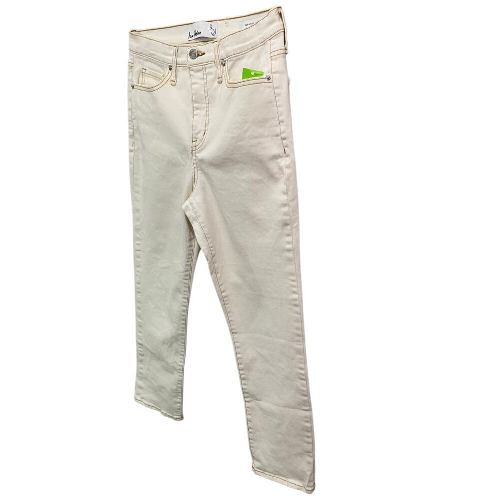 Size 27 Sam Edelman Womens New Natural Undyed Jeans High Rise Slim Straight